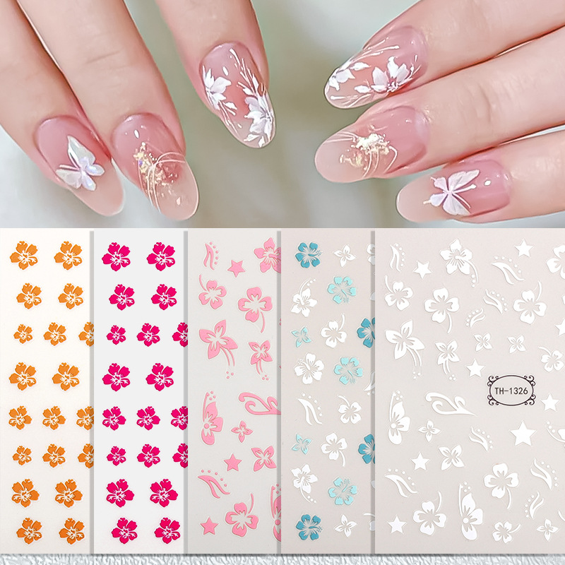 Summer Flower Nail Stickers